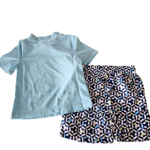 Tommy Bahama Kids Printed 2 Piece Rashguard Swimset Size 12 months - Picture 3 of 9
